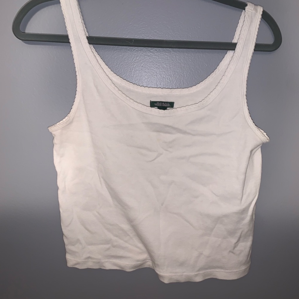 White crop top